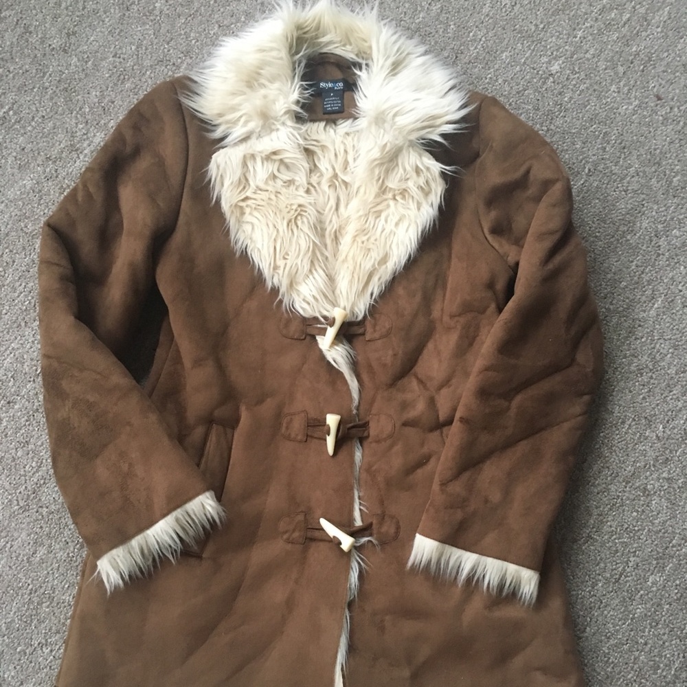 📚 Faux Fur Lining Suede Jacket